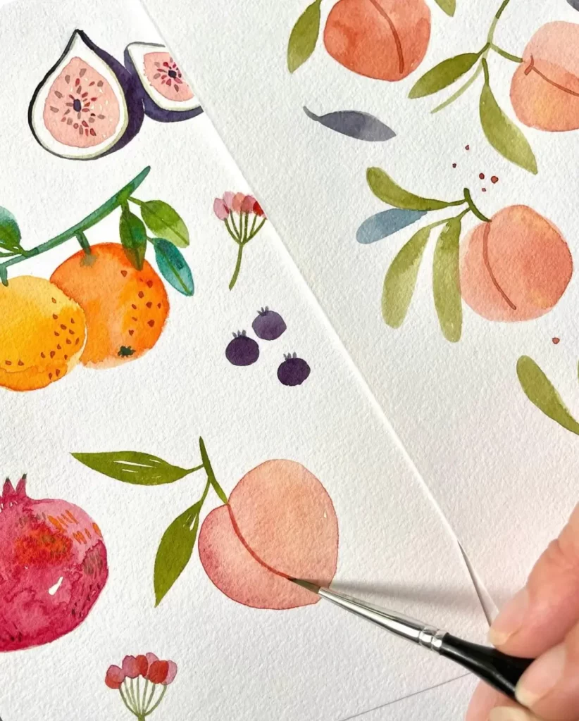 atelier aquarelle illustrations Marie Riem
